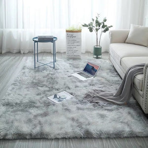 Tie Dyeing Plush Soft Carpets For Living Room and Bedroom