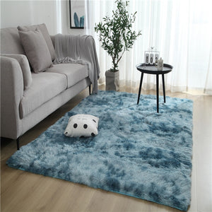 Tie Dyeing Plush Soft Carpets For Living Room and Bedroom