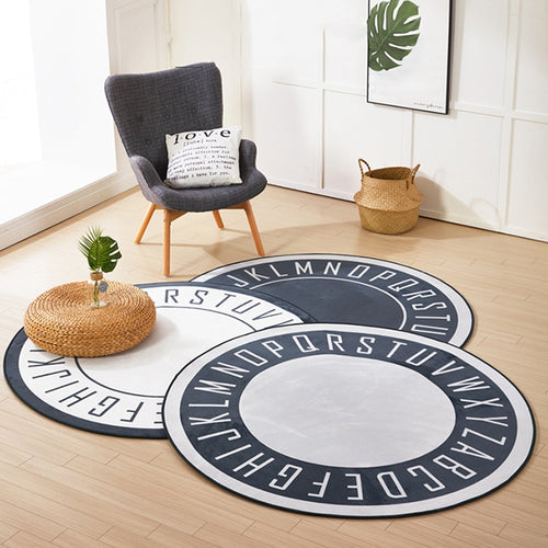 Round Rugs for Home Soft Carpets